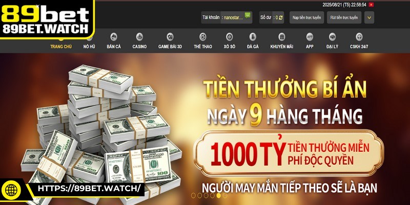 Khuyến mãi 89BET mang đến nhiều phần quà hấp dẫn độc quyền