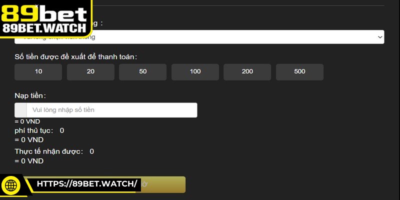 Lưu ý rằng tùy thuộc vào từng hình thức có thể phát sinh phí